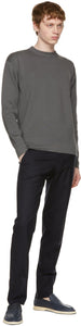 Loro Piana Grey Wish Wool T-Shirt Sweater