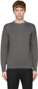 Loro Piana Grey Wish Wool T-Shirt Sweater - Loro Piana Grey Wish T-shirt T-shirt T-shirt de laine - 로로 피아나 그레이 소원 양모 티셔츠 스웨터
