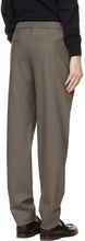 Loro Piana Grey Wool Leisure Flat Trousers