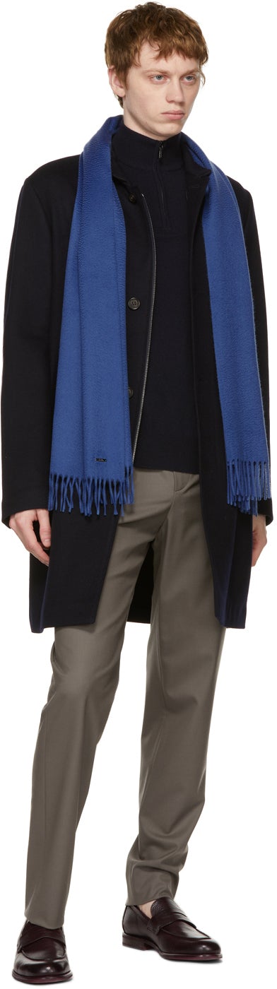 Loro Piana Grey Wool Leisure Flat Trousers