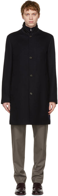 Loro Piana Navy Cashmere Coat - Loro Piana Navy Cachemire Coachmere - 로로 피아나 네이비 캐시미어 코트