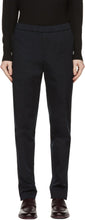 Loro Piana Navy Leisure Flat Trousers - Pantalon plat de loisirs Loro Piana Navy - 로로 피아나 해군 레저 플랫 바지