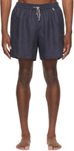 Loro Piana Navy Linen Miami Bay Swim Shorts - Loro Piana Navy Linen Miami Bay Short de bain - 로로 피아나 네이비 리넨 마이애미 베이 수영 반바지