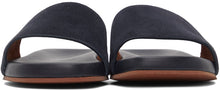Loro Piana Navy Sea-Slide Walk Sandals