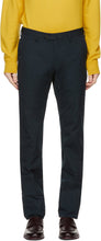 Loro Piana Navy Slim Pantaflat Trousers - Loro Piana Navy Slim Pantaflat Pantalons - 로로 피아나 네이비 슬림 팬터 플랫 바지