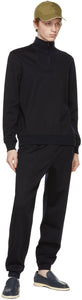 Loro Piana Navy Virgin Wool Holburn Lounge Pants