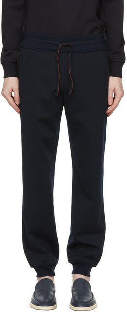 Loro Piana Navy Virgin Wool Holburn Lounge Pants - Pantalon de salon Virgin Virgin Loro Piana Navy Virgin Lounge - Loro 피아나 네이비 버진 양모 홀벌 라운지 바지