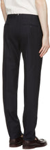 Loro Piana Navy Wool Slim Pantaflat Trousers