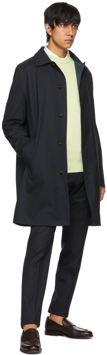 Loro Piana Reversible Navy Malden Coat