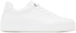 Loro Piana White Leather Nuages Sneakers - Sneakers de nuages ​​en cuir blanc Loro Piana - Loro 피아나 화이트 가죽 nuages ​​스니커즈