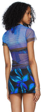 Louisa Ballou Blue Mesh Beach T-Shirt