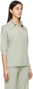 Loulou Studio Green Cashmere Saziley Polo