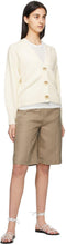 Loulou Studio Taupe Linen Banggi Shorts