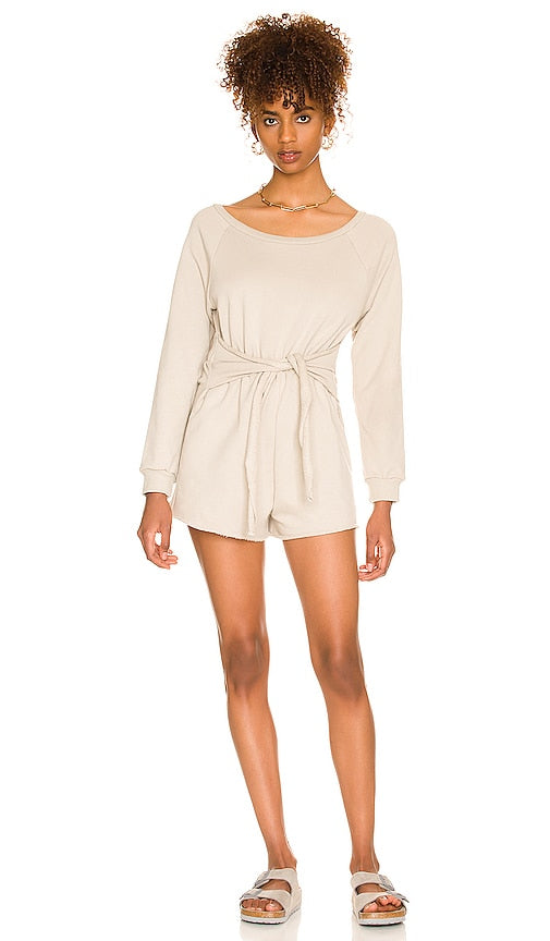 Lovers and Friends Avi Romper in Taupe Amoureux et amis Avi Romper à Taupe 恋人和朋友avi romper在灰褐色