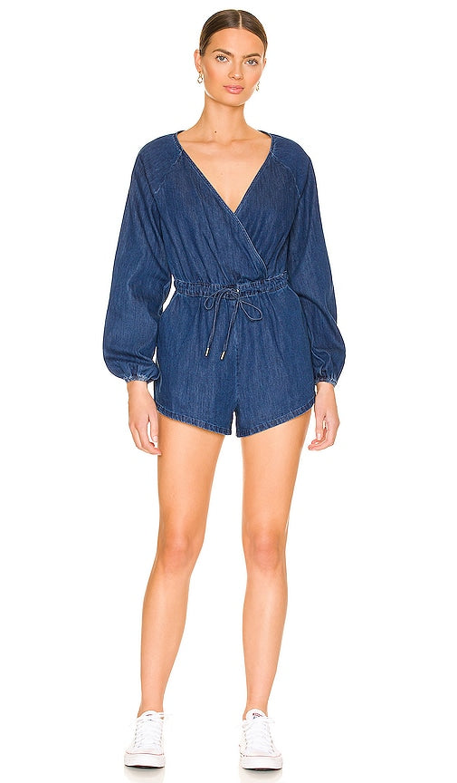 Lovers and Friends Junie Romper in Blue Amateurs et amis Junie Romper en bleu 恋人和朋友Junie Romper蓝色