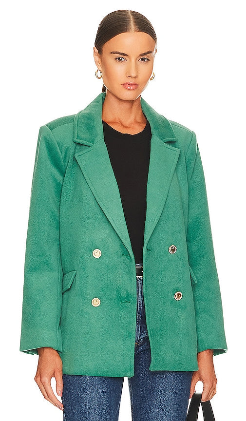 Lovers and Friends Melrose Jacket in Green Amateurs et amis Veste Melrose en vert 恋人和朋友梅尔罗斯夹克绿色