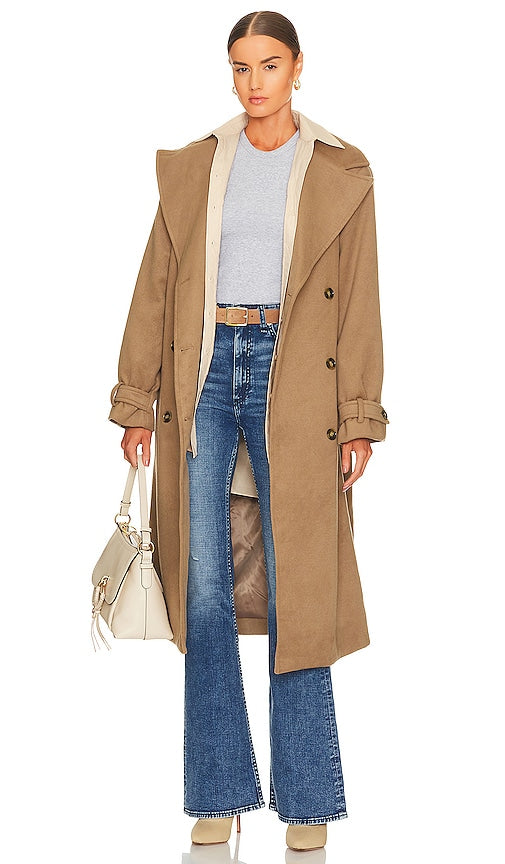 Lovers and Friends Mulholland Coat in Brown Lovers and Friends Mulholland Mabe in Brown 恋人和朋友mulholland大衣穿棕色
