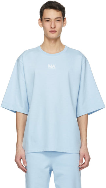 M.A. Martin AsbjÃ¸rn Blue Logo T-Shirt - M.A. MARTIN ASBJÃ¸RN Blue Logo T-shirt - M.A. Martin Asbjãīrn 블루 로고 티셔츠