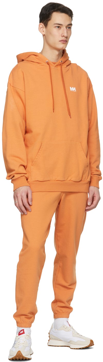 M.A. Martin AsbjÃ¸rn Orange Logo Track Pants