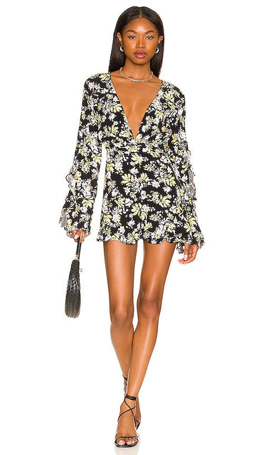 MAJORELLE Devon Romper in Black Majorlle Devon Raiper en noir 黑色黑人少将