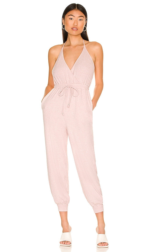 MAJORELLE Liana Jumpsuit in Blush Combinaison de majorlle liana dans le fard à joues Majorelle Liana连身裤穿着脸红