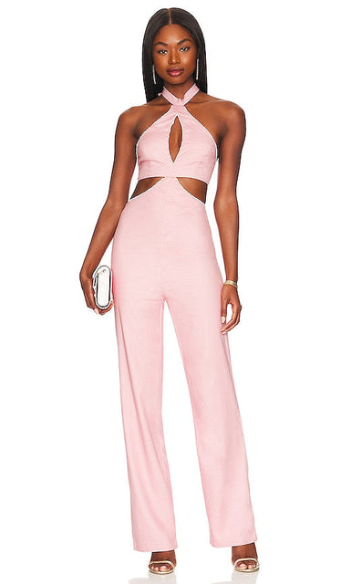 MAJORELLE Perla Jumpsuit in Blush La combinaison de Majorlle Perla dans Blush Majorelle Perla连身裤穿着脸红