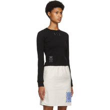 MCQ Black Jack Branded Slim Long Sleeve T-Shirt