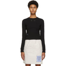 MCQ Black Jack Branded Slim Long Sleeve T-Shirt