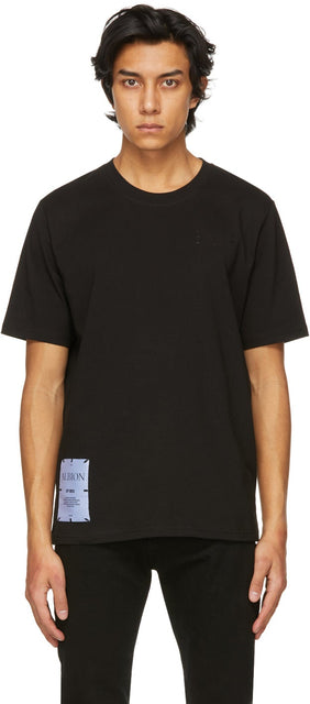 MCQ Black Regular T-Shirt - T-shirt Noir MCQ Noir - MCQ Black Regular T 셔츠