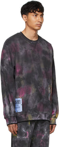 MCQ Black Relaxed-Fit Coverstitch Sweatshirt