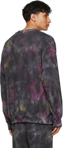 MCQ Black Relaxed-Fit Coverstitch Sweatshirt