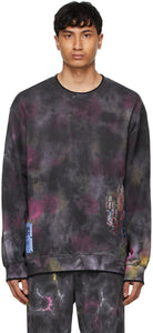 MCQ Black Relaxed-Fit Coverstitch Sweatshirt - Sweat-shirt CoverStact CoverStch McQ Black Relaxed-Fit - MCQ 검은 색 편안한 커버 스티치 스웨터 셔츠