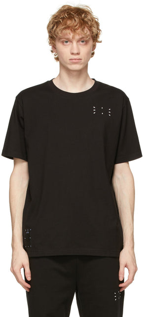 MCQ Black Relaxed Logo T-Shirt - T-shirt de logo décontracté noir MCQ - MCQ 블랙 편안한 로고 티셔츠