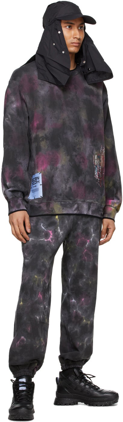 MCQ Black Tie-Dye Sweatpants