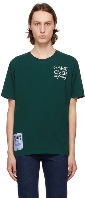 MCQ Green Relaxed Logo 'Game Over' T-Shirt - MCQ Green Relaxed Logo 'Game Over' T-shirt - MCQ Green 편안한 로고 '게임'T 셔츠