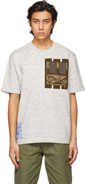 MCQ Grey Armour T-Shirt - T-shirt d'armure gris MCQ - MCQ 회색 갑옷 티셔츠