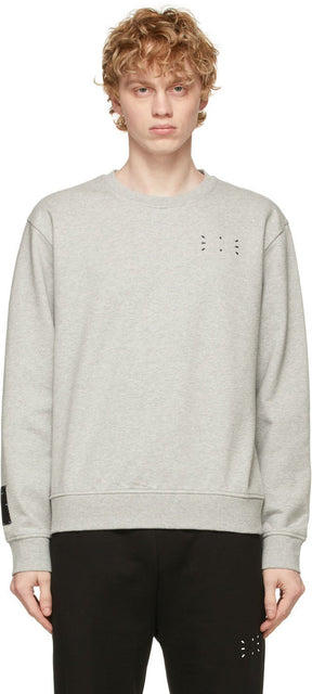MCQ Grey Regular Pullover Sweatshirt - Sweat-shirt pull régulier gris mcq - MCQ 그레이 일반 풀오버 스웨터