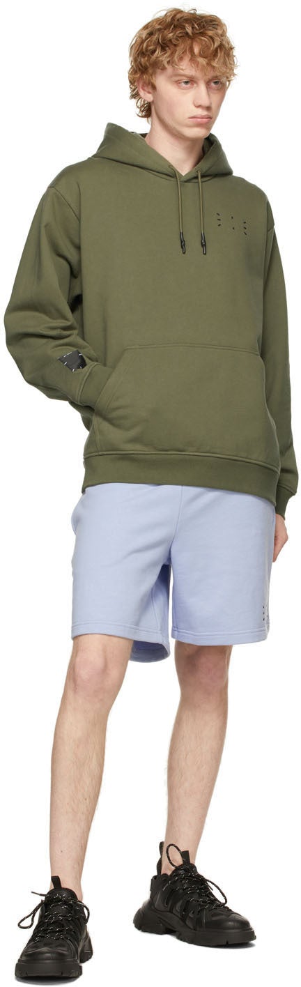 MCQ Purple Logo Shorts