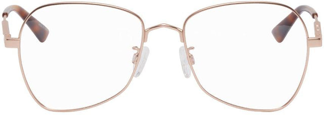 MCQ Rose Gold Metal Glasses - Lunettes en métal en or rose MCQ - MCQ 로즈 골드 금속 잔