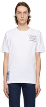 MCQ White Relaxed Logo 'Game Over' T-Shirt - MCQ White Logo relaxé 'jeu sur' T-shirt - MCQ White 편안한 로고 '게임'T 셔츠