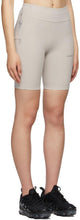 MISBHV Beige Lycra Techno Sport Bike Shorts