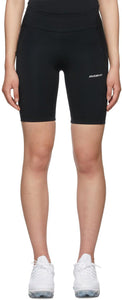 MISBHV Black Lycra Techno Sport Biker Shorts - MISBHV Noir Techno Sport Biker Short - MISBHV 블랙 라이크라 테크노 스포츠 바이커 반바지