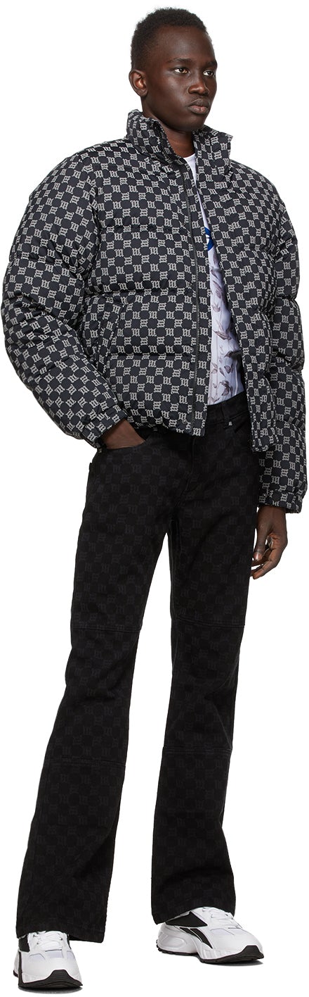 MISBHV Black Reflective Monogram Jacket