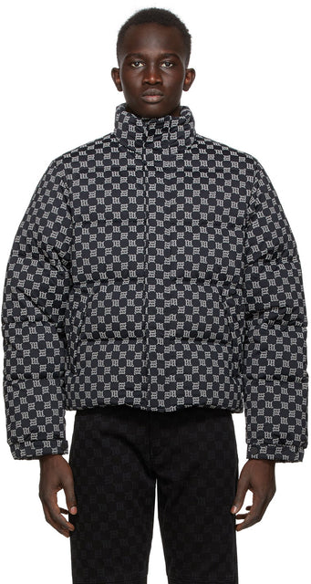 MISBHV Black Reflective Monogram Jacket - Veste monogramme réfléchissante malbhv noir - MISBHV 검은 반사 모노그램 재킷