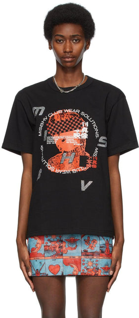 MISBHV Black Rhinestone Tokyo T-Shirt - T-shirt Tokyo Tokyo Tokyo Tokyo Misbhv noir - MISBHV 블랙 라인 석 도쿄 티셔츠