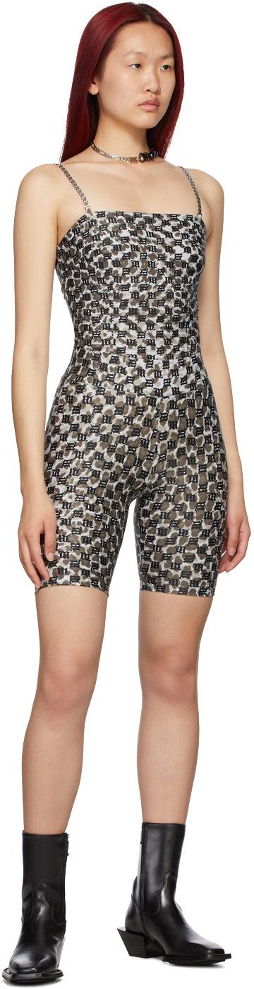 MISBHV Green Camo Monogram Biker Shorts