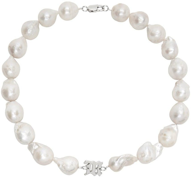 MISBHV Silver Pearl Full Baroque Necklace - Collier Baroque Perle Misbhv Argent Perle - MISBHV 실버 진주 전체 바로크 목걸이