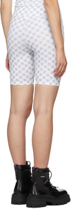 MISBHV White Monogram Biker Shorts