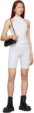 MISBHV White Monogram Biker Shorts