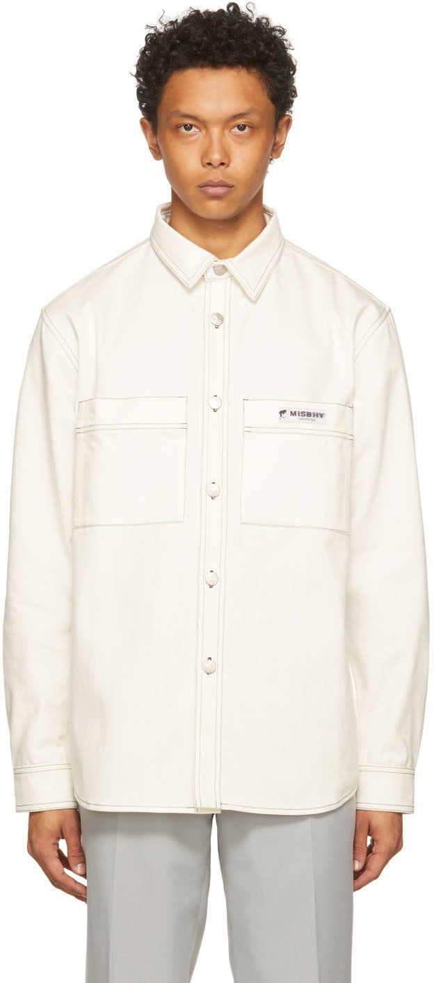 MISBHV White Recordings Work Shirt - Chemise de travail des enregistrements blancs malbhv - MISBHV 화이트 레코딩 작업 셔츠